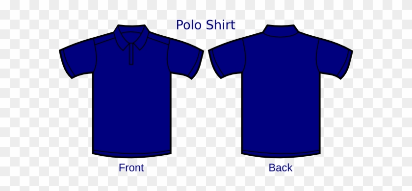 Blue Polo Shirt Clipart - Blue Polo Shirt Template #997550