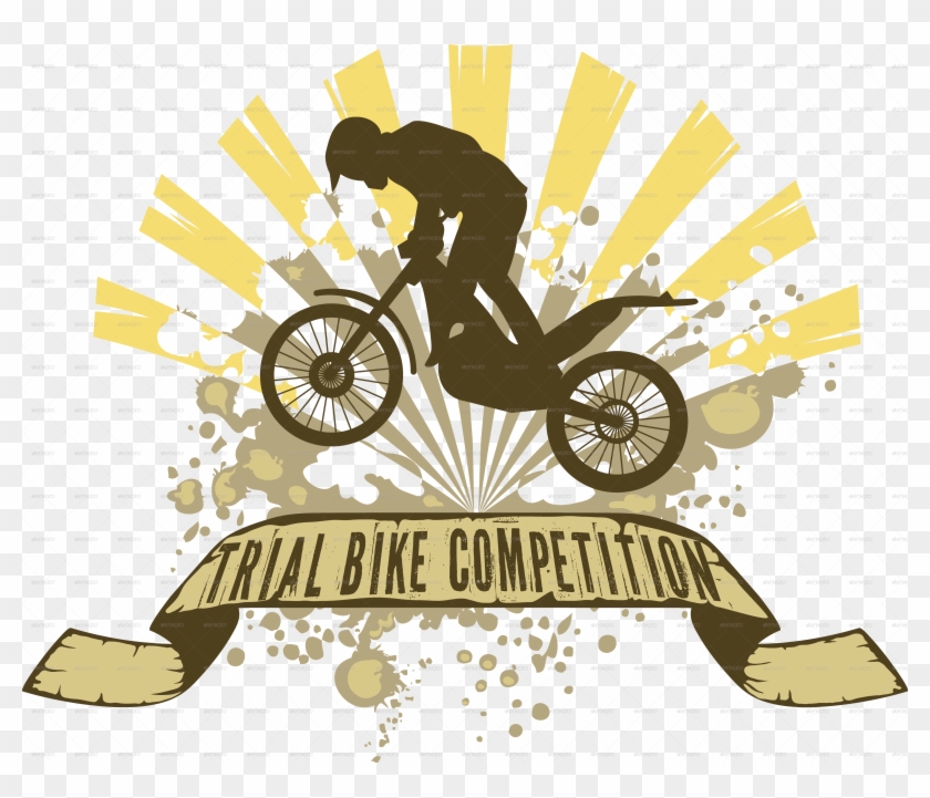 Trial Bike T-shirt Design - Illustration #997734