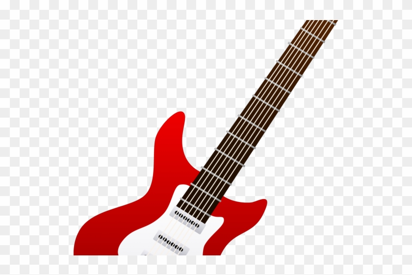 Guitar Clipart Red Guitar - Electric Guitar Clipart #1000301