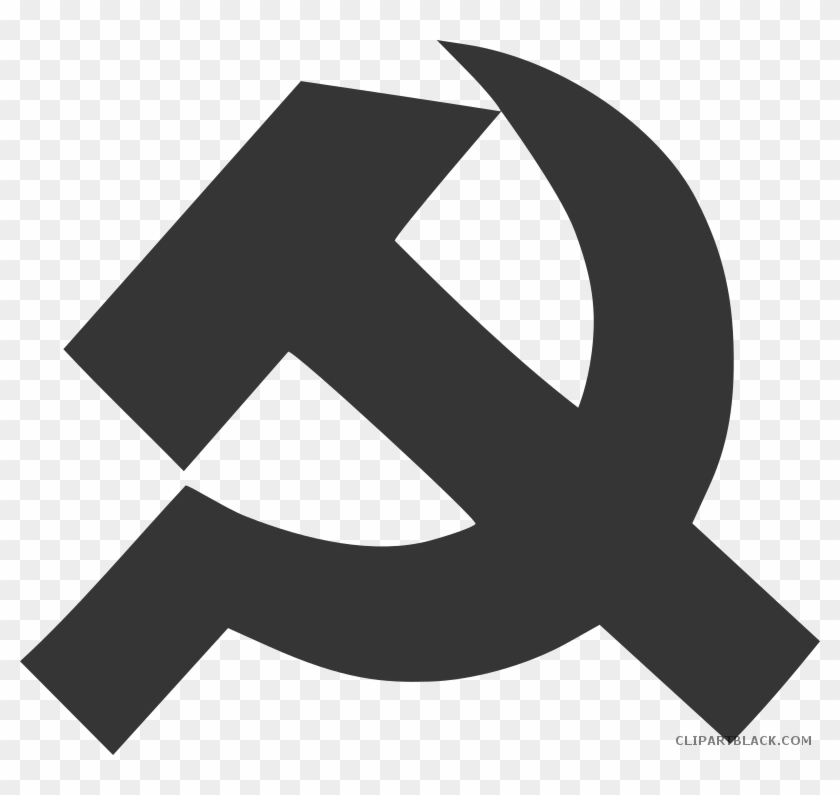 Hammer Tools Free Black White Clipart Images Clipartblack - Simbolo Comunismo Png #1000504