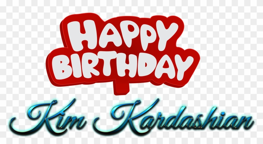 Happy Birthday Clipart Kim - Calligraphy #1001215