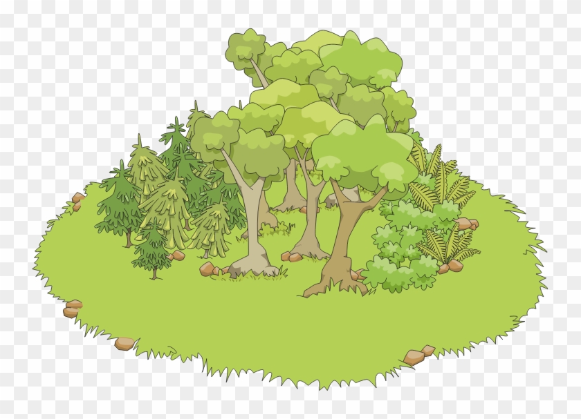 Map Clipart Forest - Forestclip Art #1001490