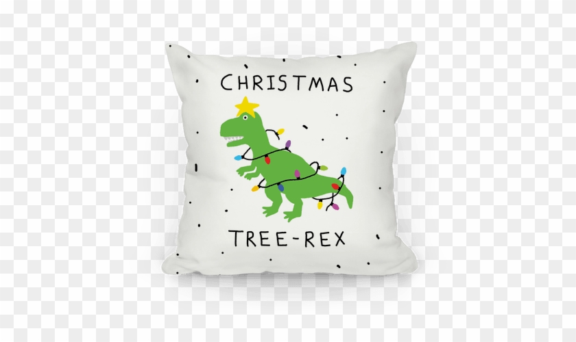 Christmas Tree Rex Pillow - Pillow #1002350