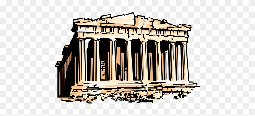 Parthenon Royalty Free Vector Clip Art Illustration - Paternon Png #1002438