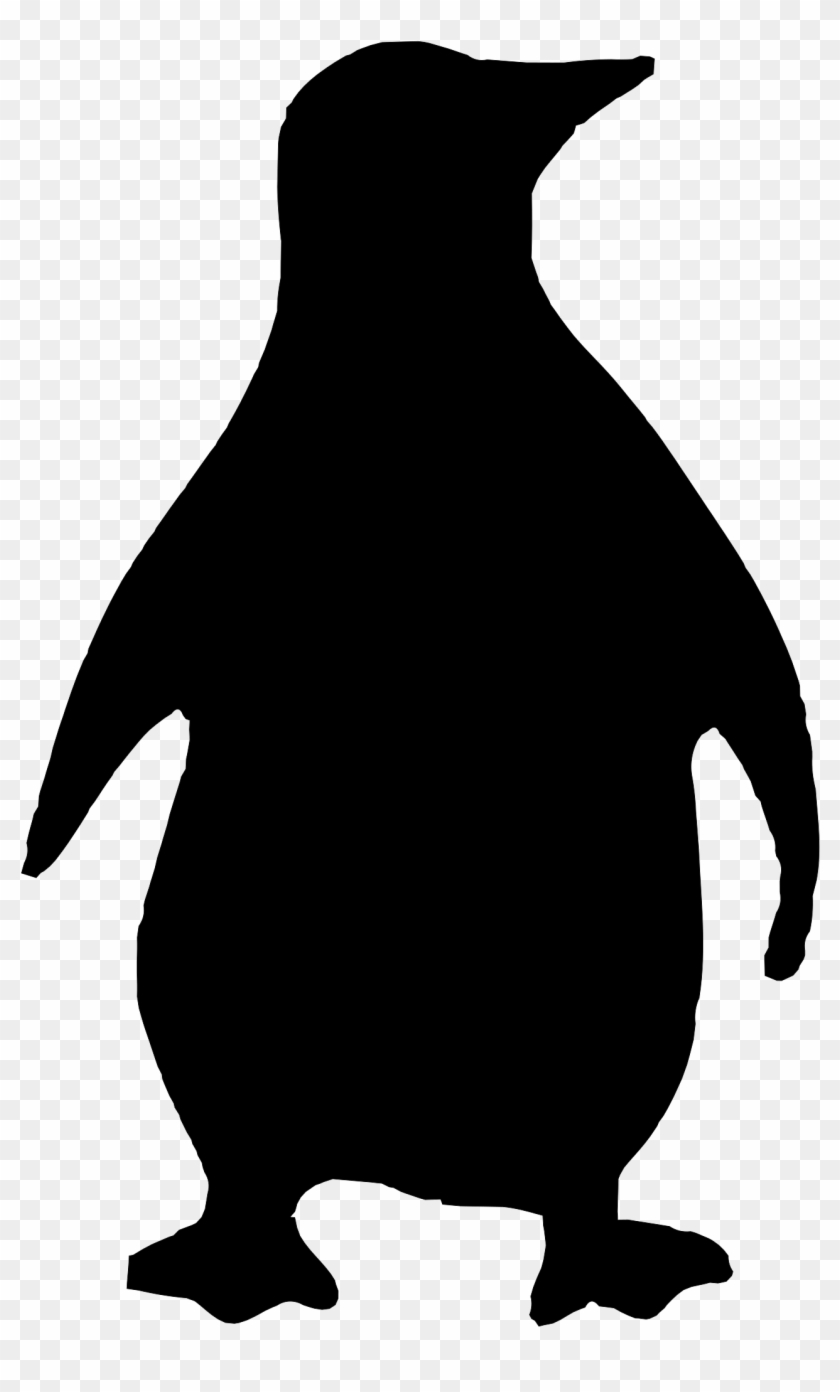 Penguin By @serioustux, Penguin Silhouette, On @openclipart - Silhouette Of A Penguin #1003711