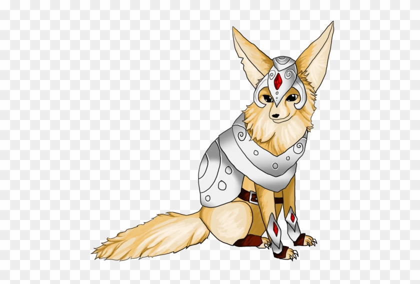 Fennec Fox In Armor By Eruanna - Digital Art - Full Size PNG Clipart