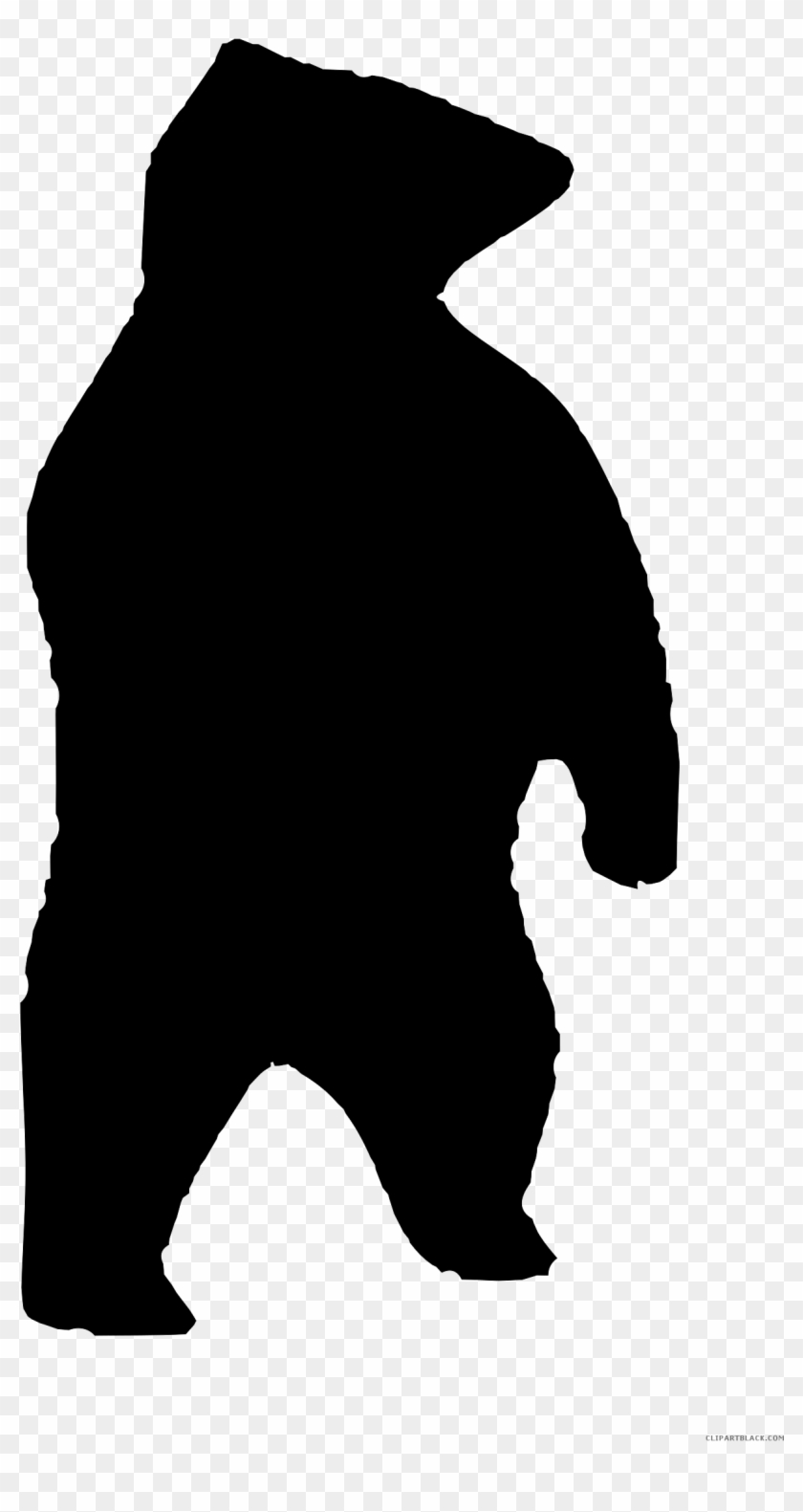 Bear Animal Free Black White Clipart Images Clipartblack - Bear Clipart Silhouette #1005981