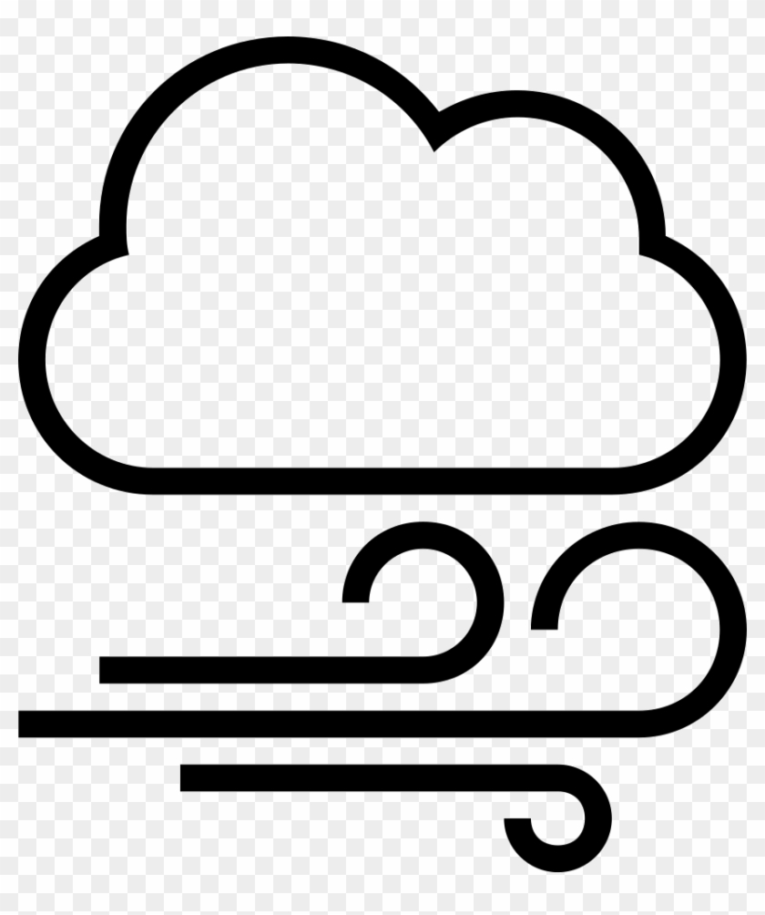 Windy Cloudy Weather Outlined Interface Symbol Comments Weather 