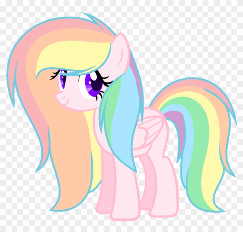 Rainbow Pastel Pony [ Close ] By Mlp Magical - Mlp Oc Rainbow Pastel - Free  Transparent PNG Clipart Images Download
