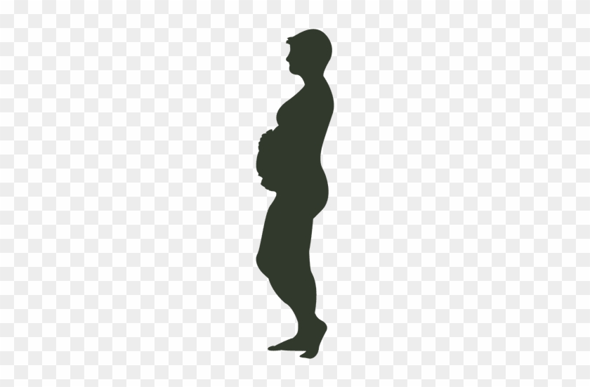 Pregnant Woman Silhouette Short Hair Transparent Png - Woman #1010058