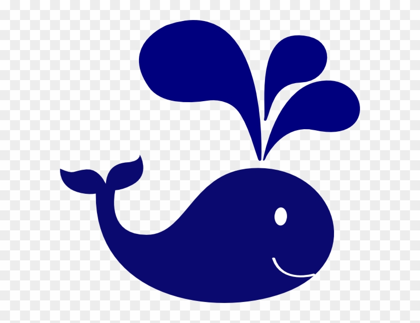 Navy Blue Whale Clipart #1010910