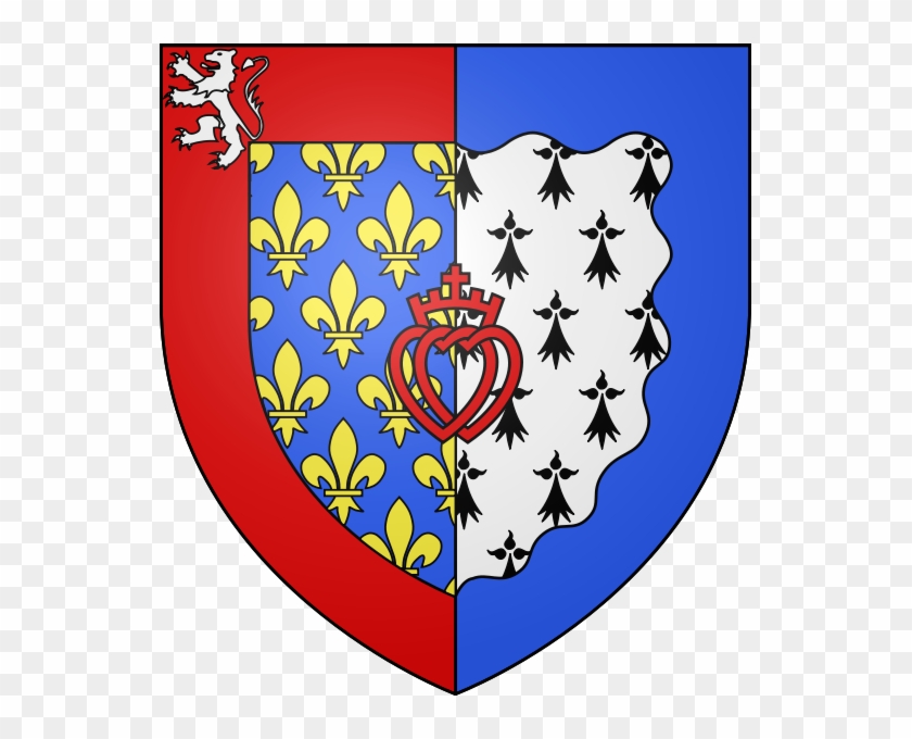 The Coat Of Arms Of Pays De La Loire Shows The Interlinked - Pays De La Loire Flag #1011627