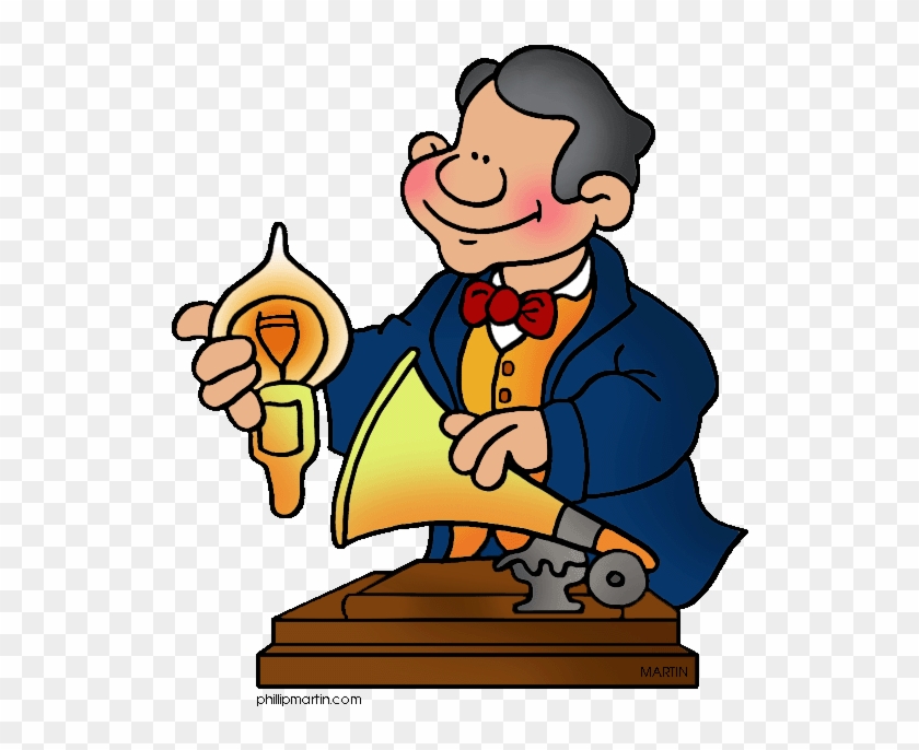 Thomas Edison Clipart - Thomas Alva Edison Clip Art #1011779