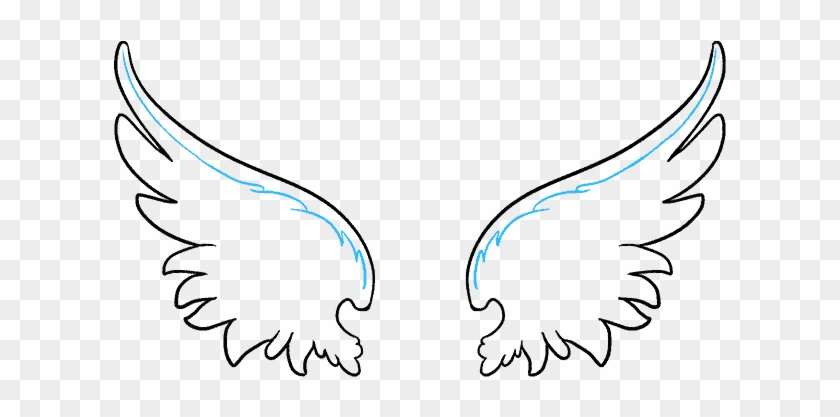 Fairy Wings Drawings Colored - Draw Anime Fairy Wings, HD Png Download - vhv