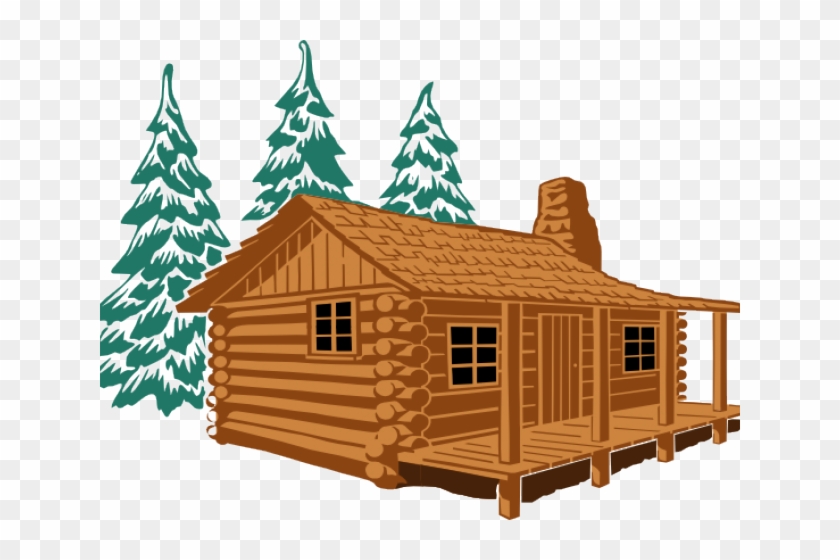 Cabin Clipart Log Home - Cabin In The Woods Queen Duvet #1012503