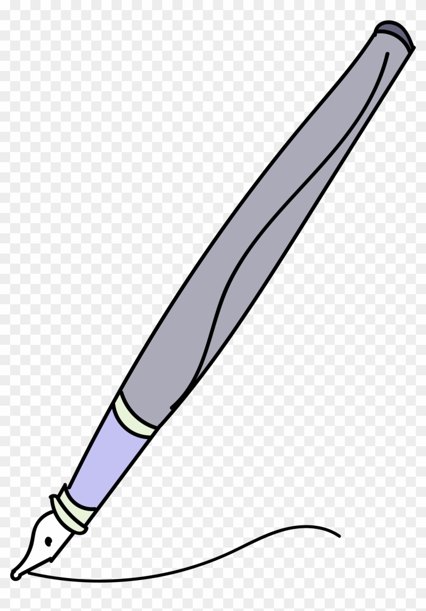 Calligraphy Pen Side View Clipart Png - Calligraphy Pen Side View Clipart Png #1014364