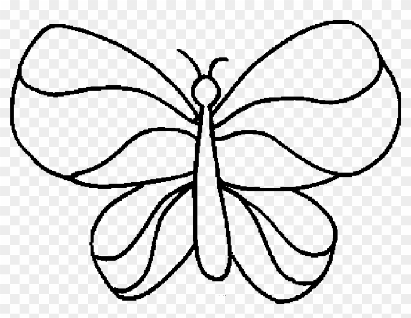 65 Simple Butterfly Coloring Pages Printable For Free