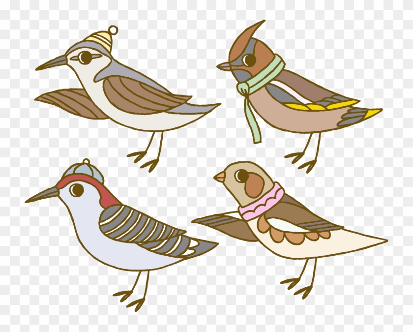 卡通矢量冬天小鸟麻雀动物 Bird Free Transparent Png Clipart Images Download