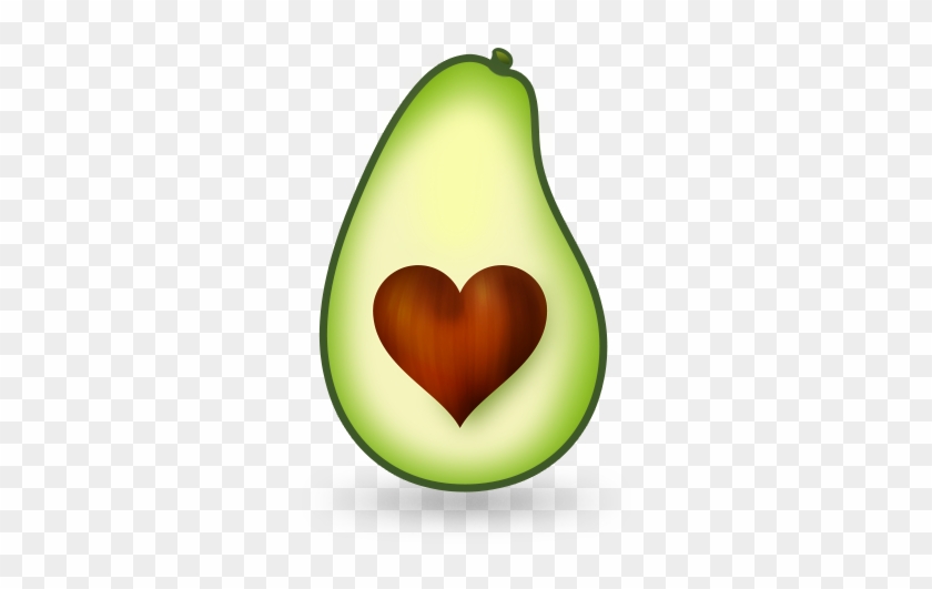 Avocado - Avocado Heart Clipart #1015973