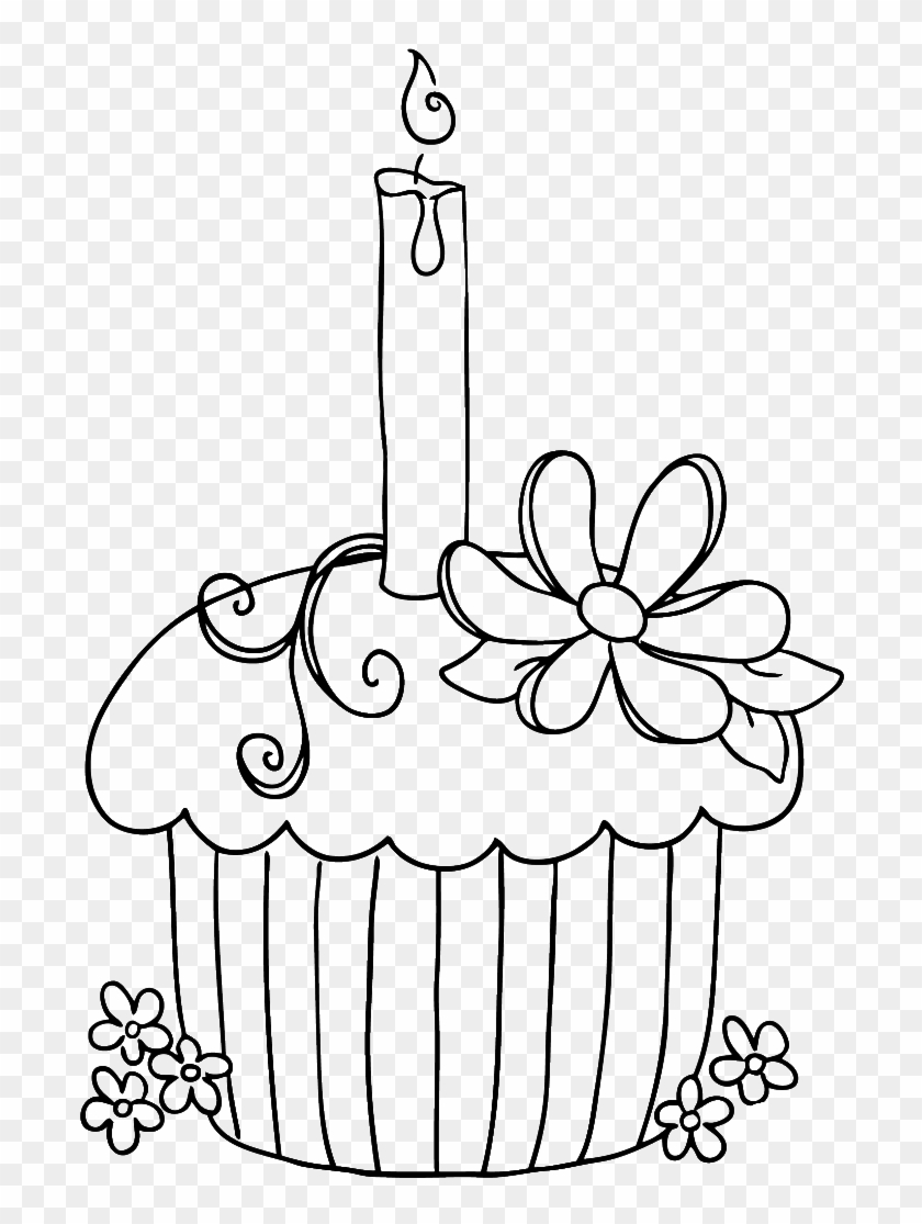 Cupcake Muffin Ice Cream Cones Birthday Cake Drawing PNG 700x967px  Cupcake Artwork Birthday Cake Black And