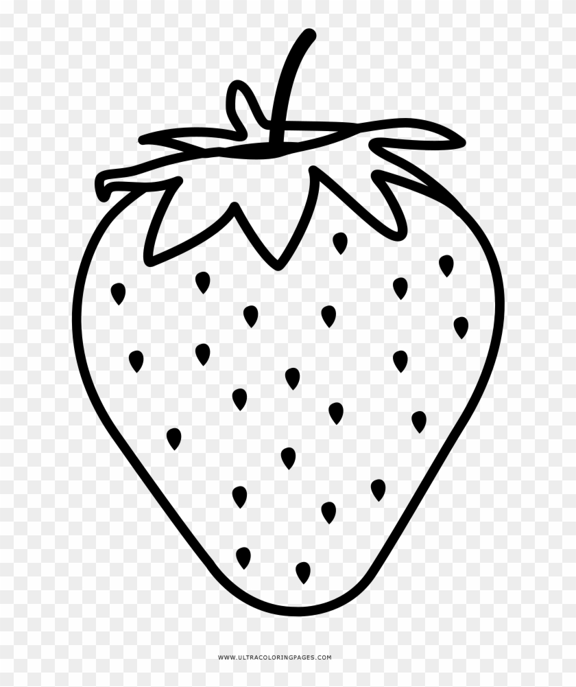 Strawberry Coloring Page - Morango Desenho Para Colorir #1016412