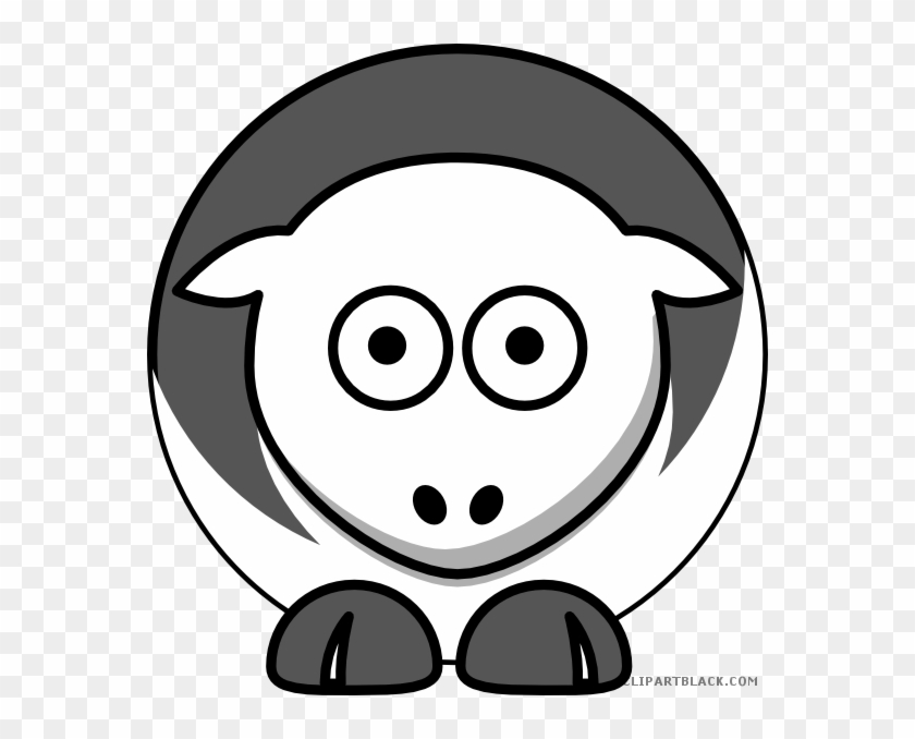 Sheep Animal Free Black White Clipart Images Clipartblack - Cal State Fullerton Titans #1017336