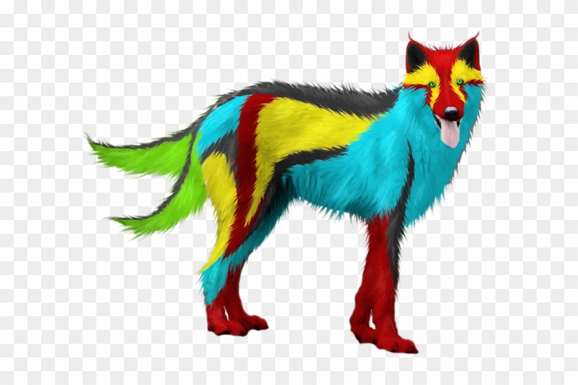 Psychedelic Wolf A Psychedelic Wolf Xd By - Gray Wolf #1018162