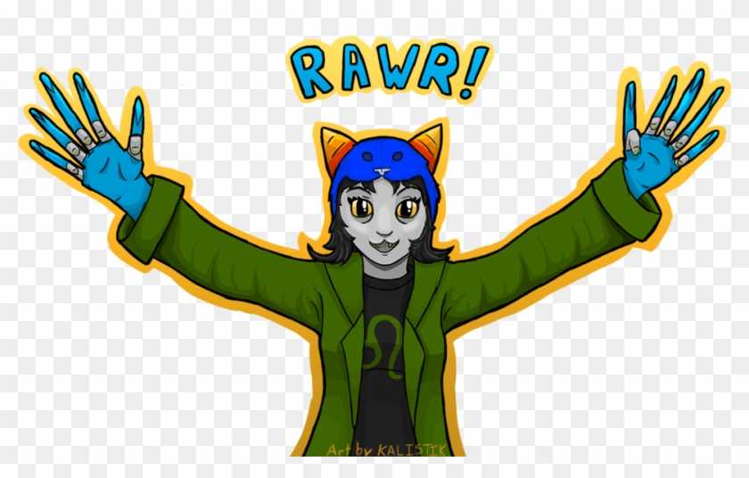 Nepeta Rawr By Kalistik-cheryzia - Cartoon #1019077