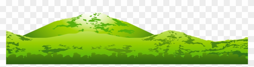 Mountain Clipart Clear Background - Green Mountain Clipart #1019689
