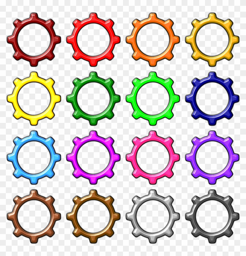 Gears Colored - Circle #1019763