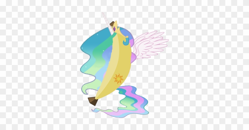 Banana As Princess Celestia By Emilz The Half Demon - Illustration #1022278