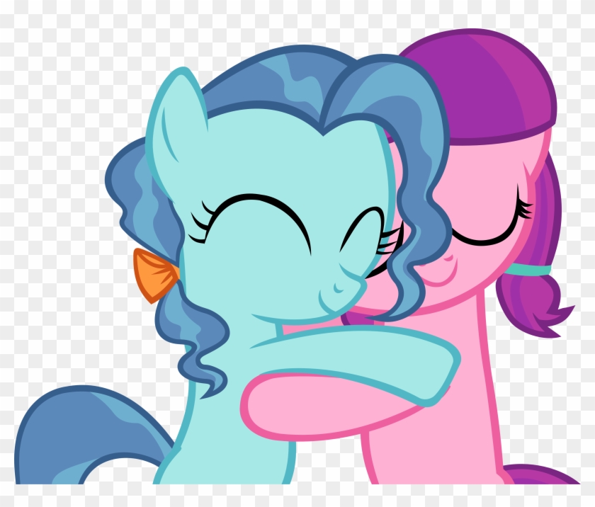 Lily And Petunia Hugging By Ironm17-daw2 - Mlp Fim Lily Longsocks #1022744