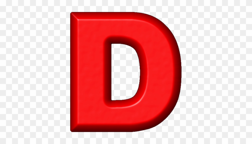 Letter D In Red #1023729