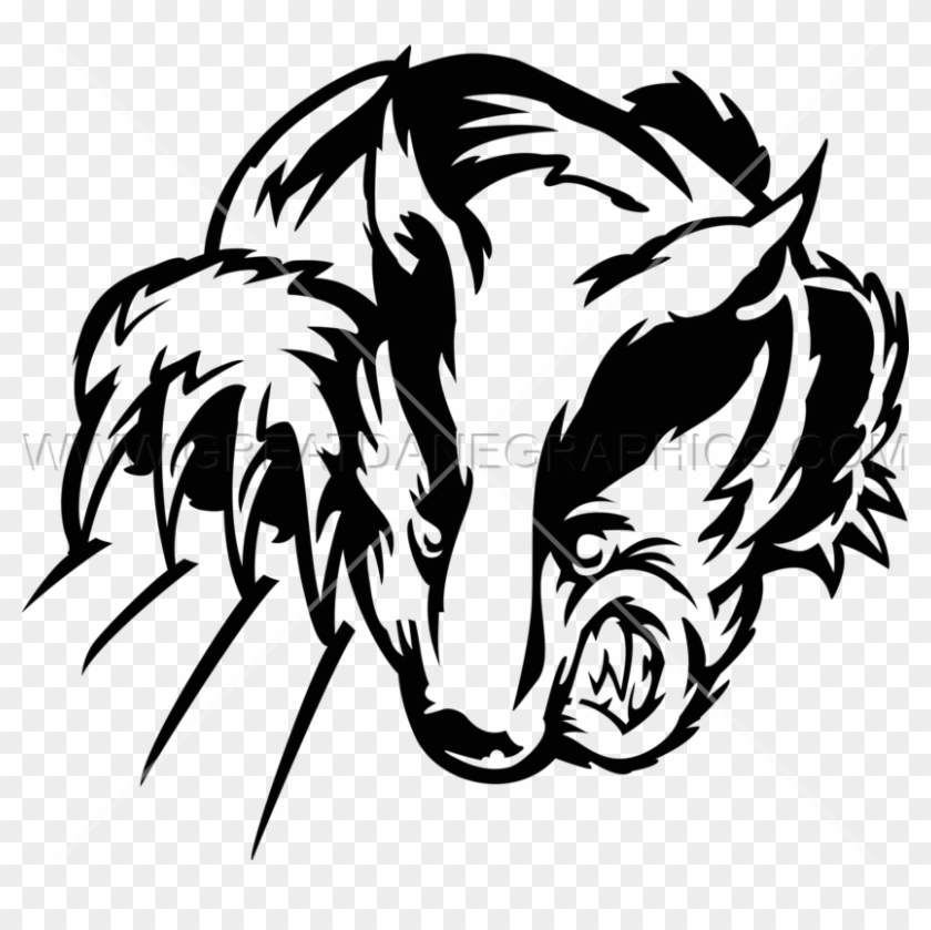 Clawing Badger - Clip Art #1023811