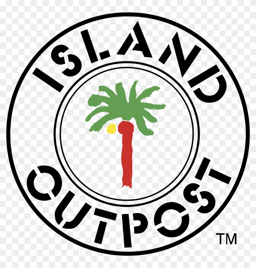 Island Outpost Logo Logo Black And White - Island Outpost #1023841