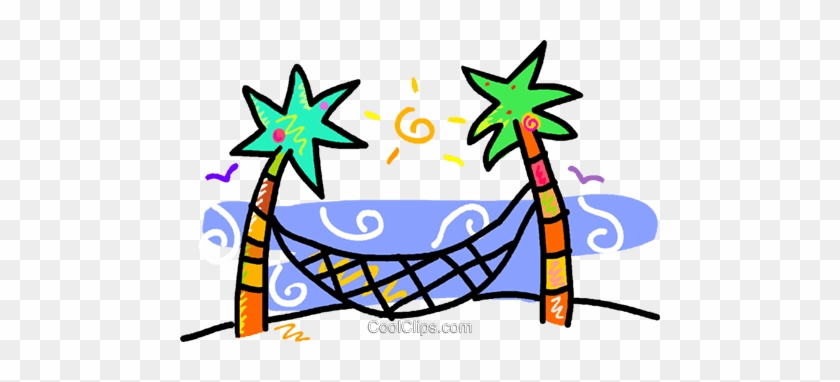 Palm Trees With A Hammock Royalty Free Vector Clip - Novogrudok-tur Kup #1023917