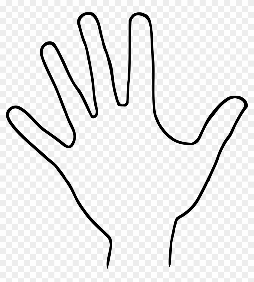 Hand Outline Cliparts Free Download Clip Art Free Clip - Hand Silhouette White #178588