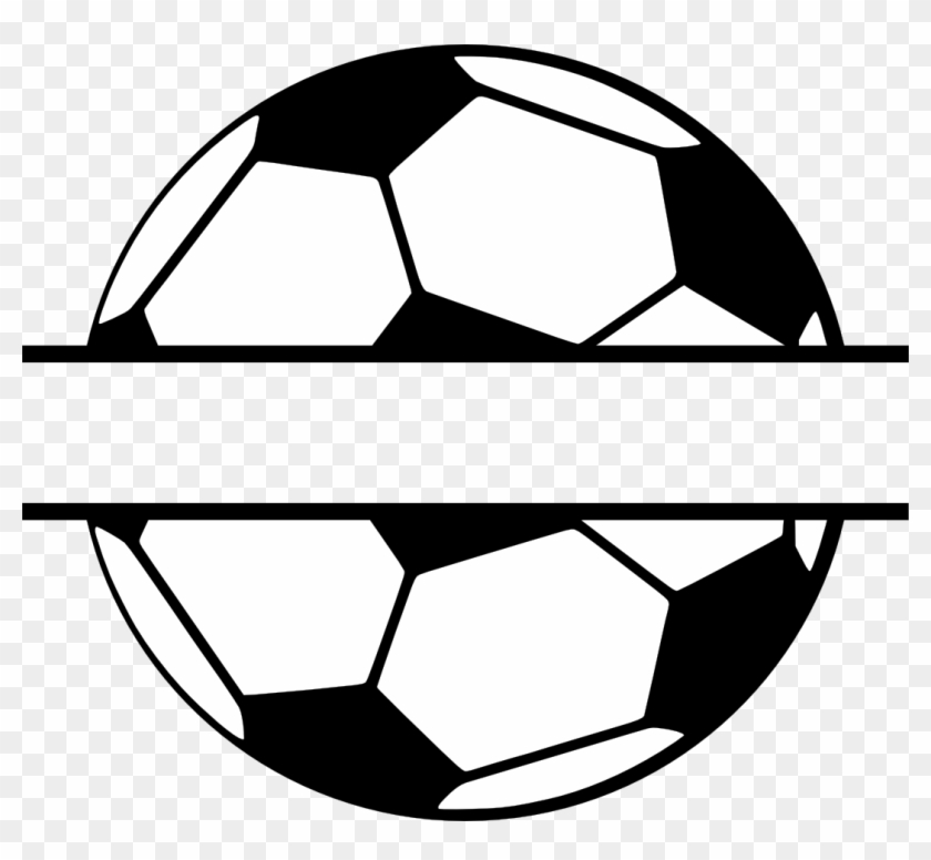 Monogram, Personal Use, Split Soccer Ball, - Split Soccer Ball Svg - Free  Transparent PNG Clipart Images Download