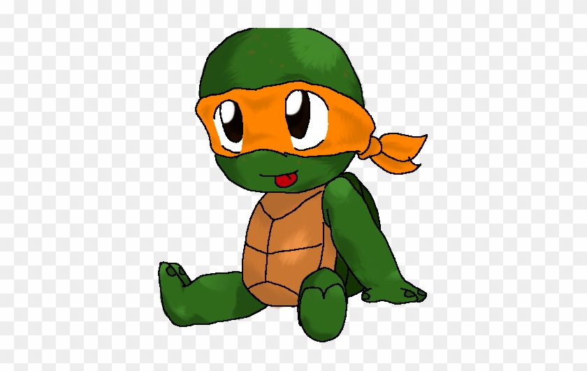 Baby Ninja Turtle Cartoon Teenage Mutant Ninja Turtles Baby Mikey Free Transparent Png Clipart Images Download