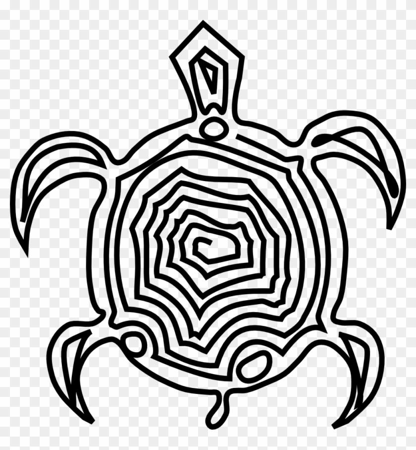 Turtle - Polynesian Tribal Turtle Drawings #179378