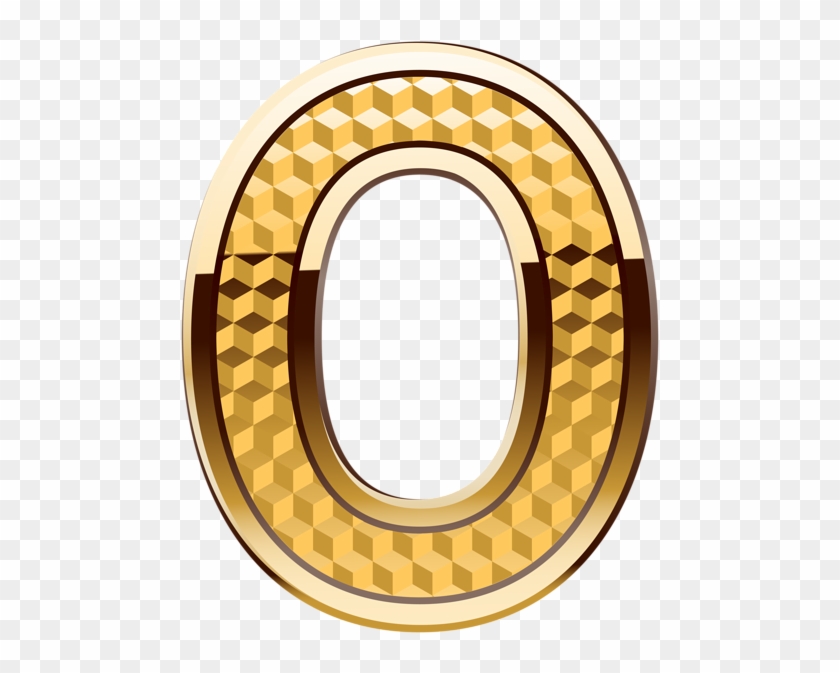 Gold Number Zero Png Clip Art Image - Circle #179486