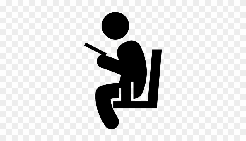 Sitting Man Reading Vector Siting Icon Full Size Png Clipart Images