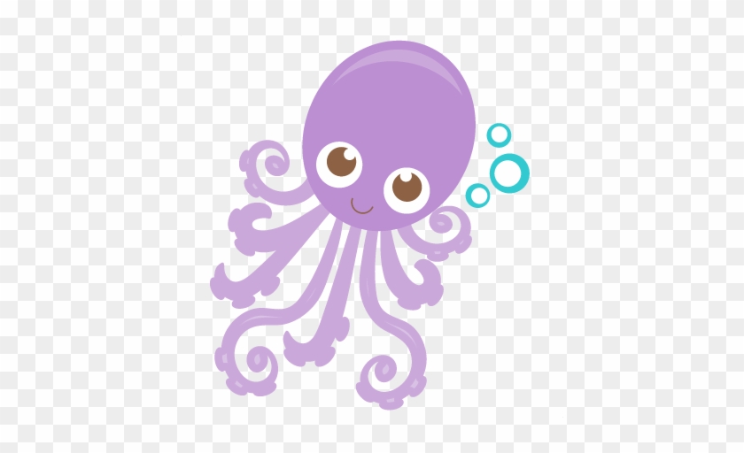 Octopus Svg Scrapbook Cut File Cute Clipart Files For - Cute Sea ...