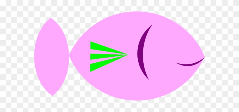 Pink Fish Clip Art - Circle #180893