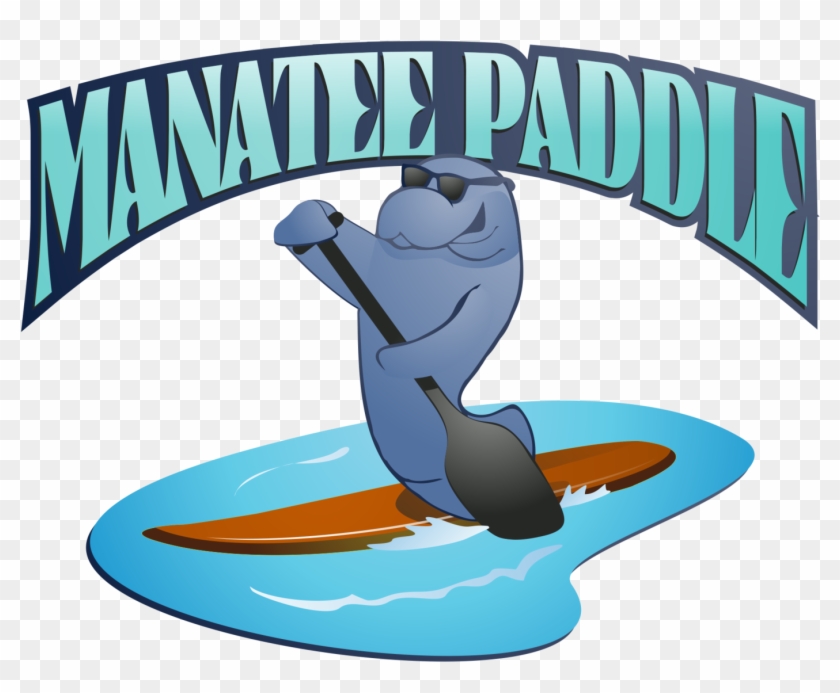 Manatee Clipart Rainbow - Manatee Paddle Crystal River #180954