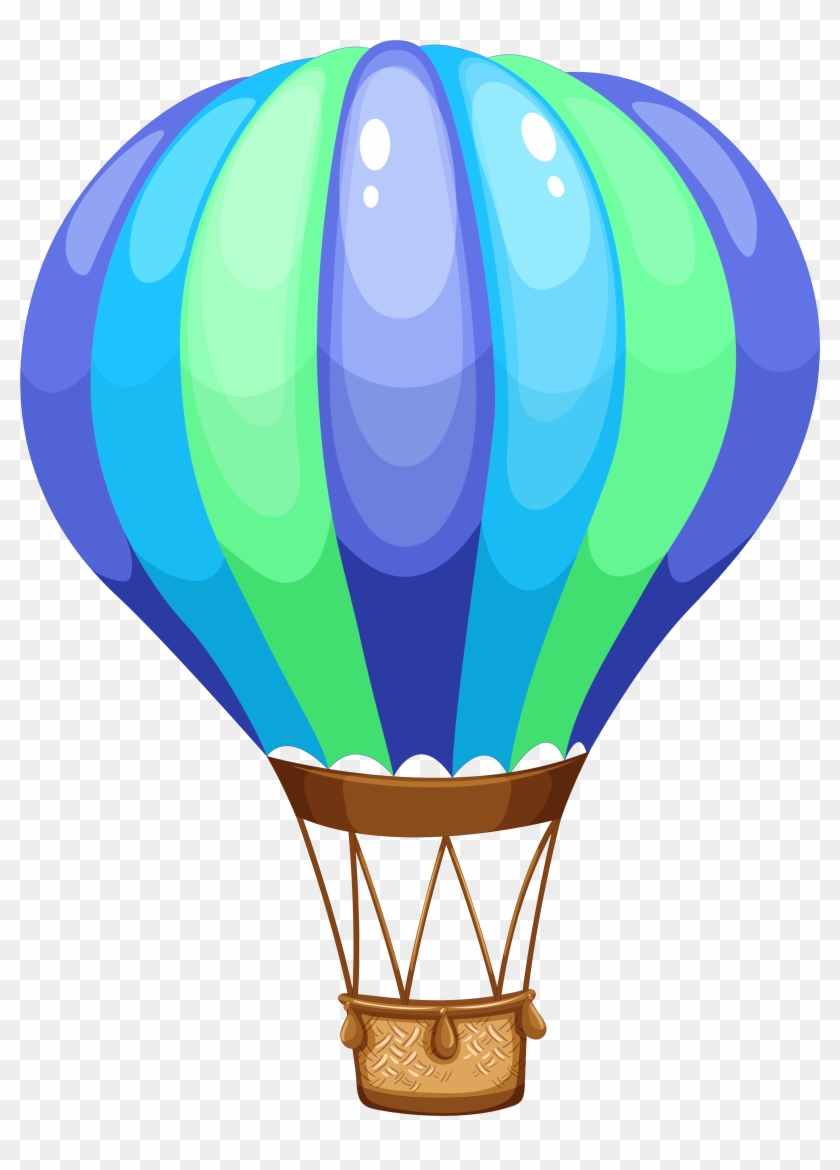 Воздушный шар с корзиной картинка на торт