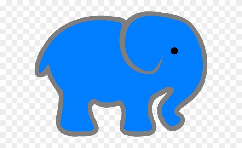 Blue Elephant Clip Art At Bclipart Com Vector Clip - Blue Elephant Clip Art #181946