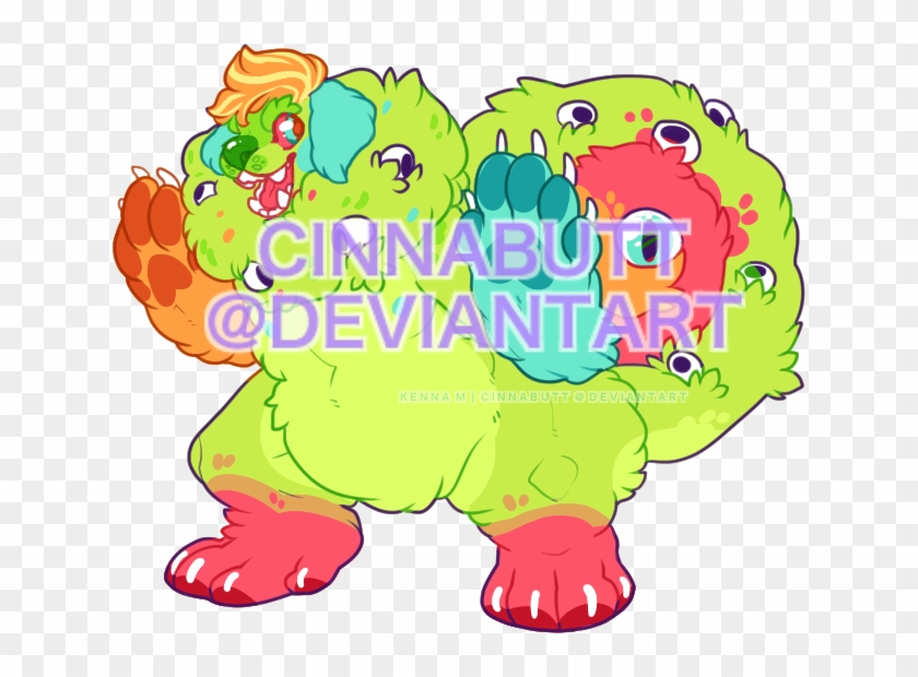 Gooey Monster Cookies By Cinnadog - Cartoon - Full Size PNG Clipart ...