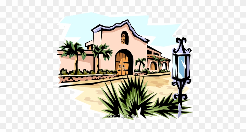 Mexican House Royalty Free Vector Clip Art Illustration - El Rancho De Las Rosas Esperanza Rising #1028163