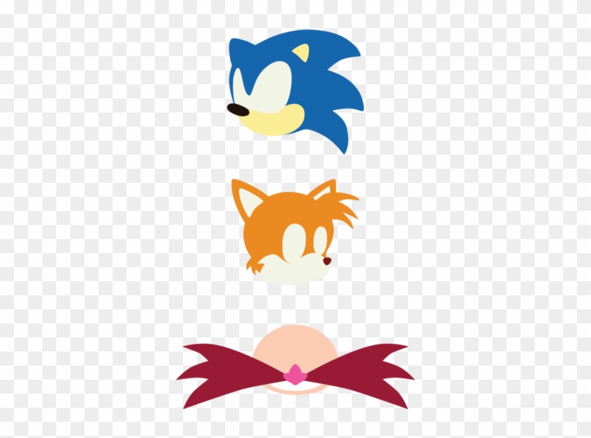 Check Out This Awesome 'minimalist Sonic Heads' Design - Sonic #1029030